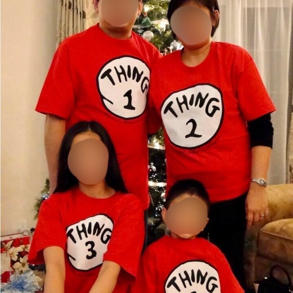 Dr. Seuss Thing Family (1, 2, 3, and 4) T-Shirts - Picture 2 of 8